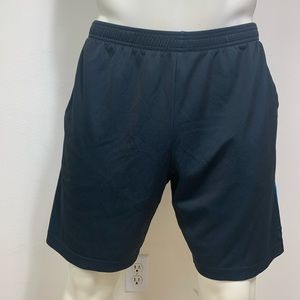 Fila Sport Mens Shorts Black/Blue Color Size Large
